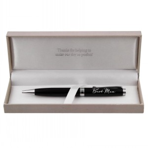 GIFT BOXED PEN CHROME PLATED BEST MAN